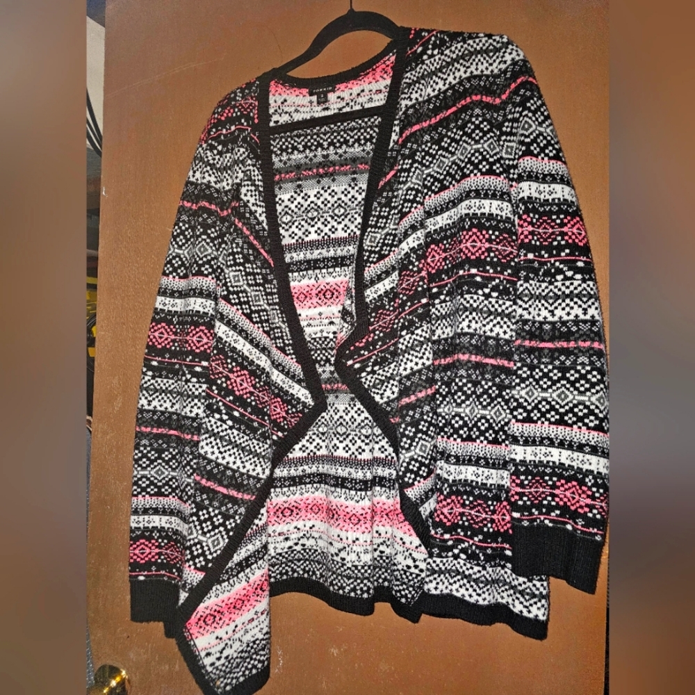 TORRID Fair Isle Open Cardigan
